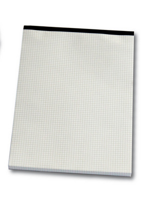 Notizblock kariert A4 weiss, 4mm, 80g 100 Blatt NEUTRAL