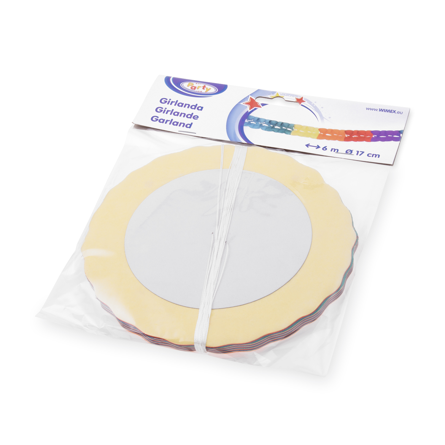 Papier-Girlande 17cm x 6m - 1 Stück