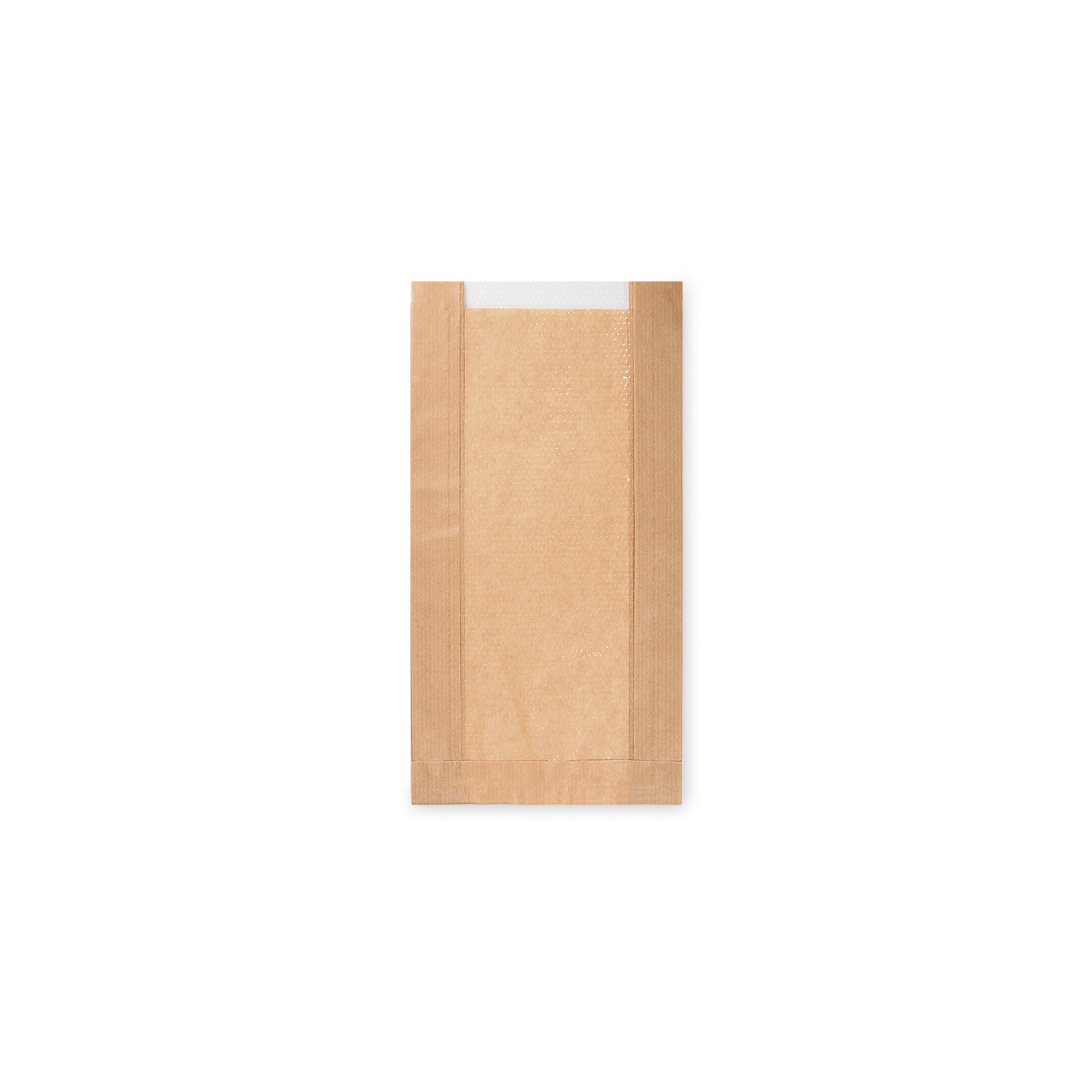Papier Faltenbeutel mit Fenster 9cm 15+6 x 29 cm - 1000 Stück