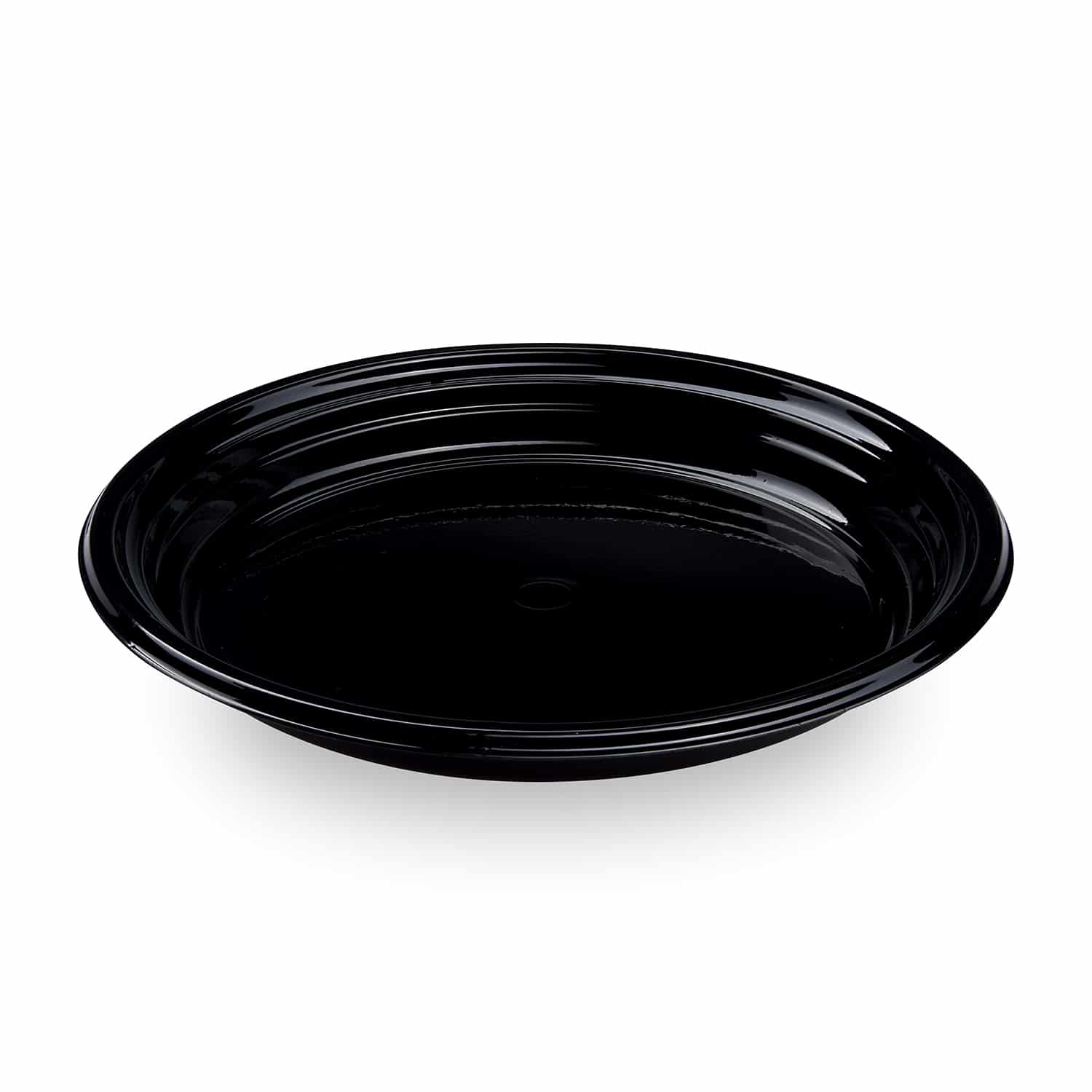 Teller (PP) Reware Dinner wiederverwendbar schwarz 22cm - 12 Stück