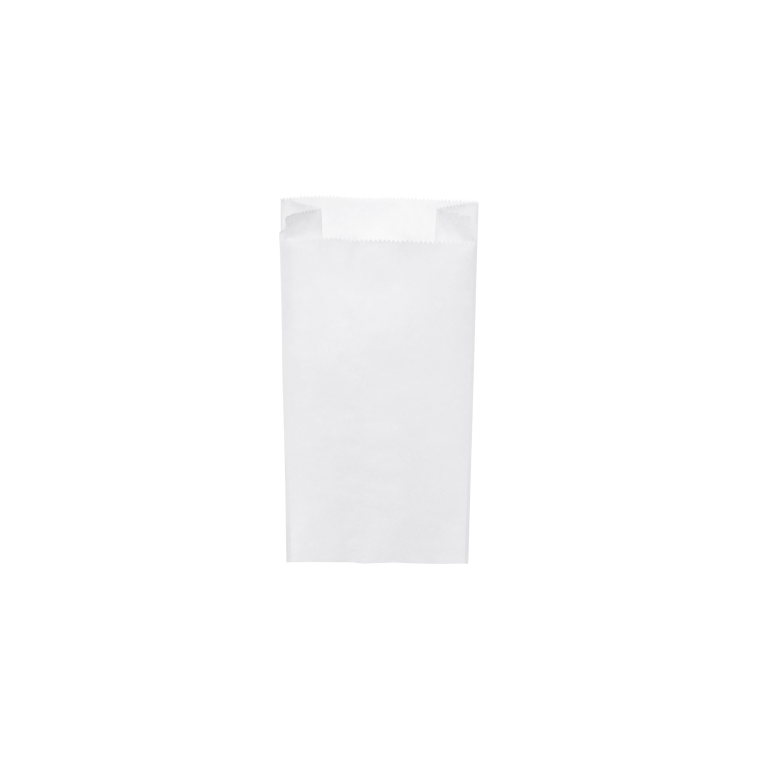Papierfaltenbeutel weiß 12+5 x 24 cm 1kg - 1000 Stück