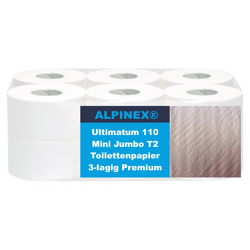 Ultimatum Mini Jumbo Toilettenpapier 3-lag 110m 100% Zellstoff