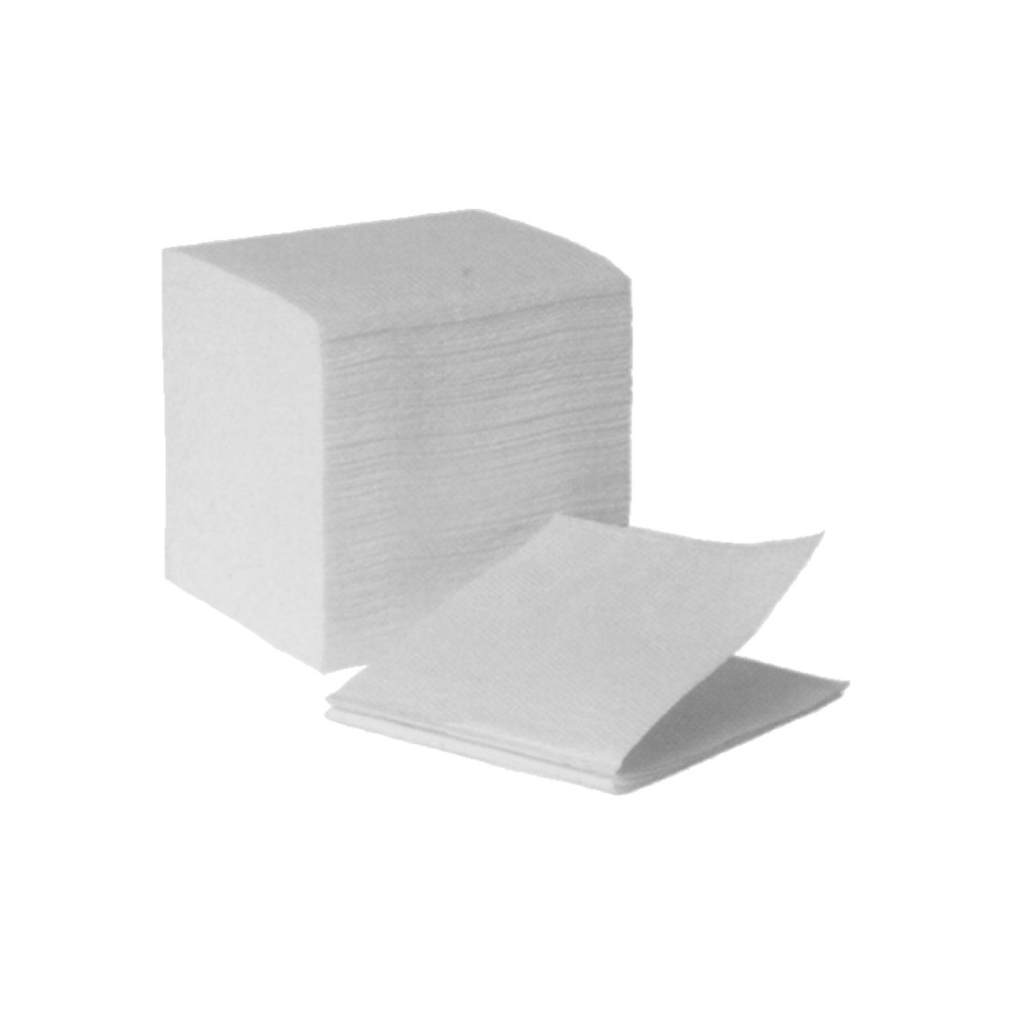 10000x Falt-Toilettenpapier (Tissue) 2-lagig weiß 22 x 11 cm