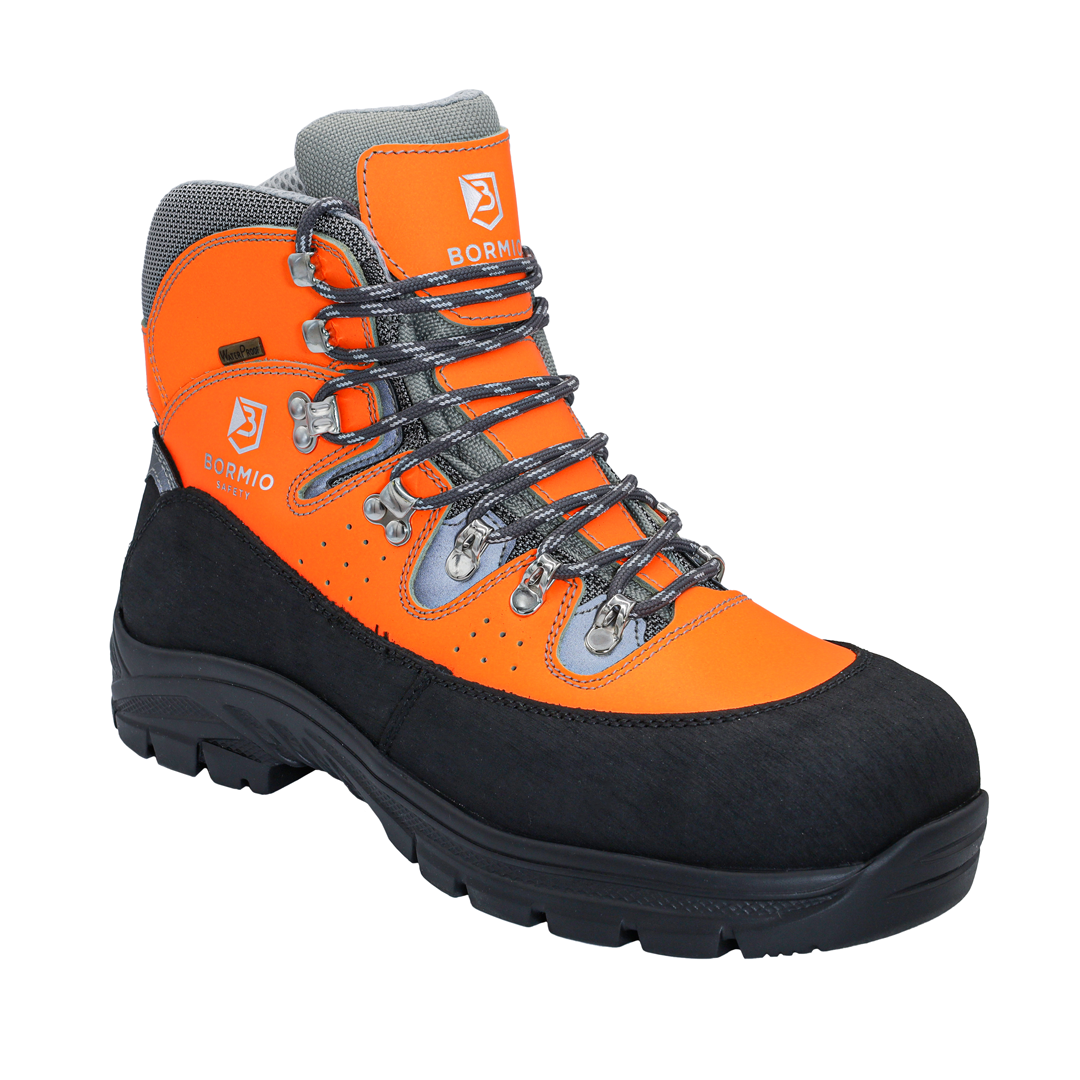 Sicherheitsschnürstiefel BORMIO SAFETY Kamor S7S HighVis orange/schwarz EU47