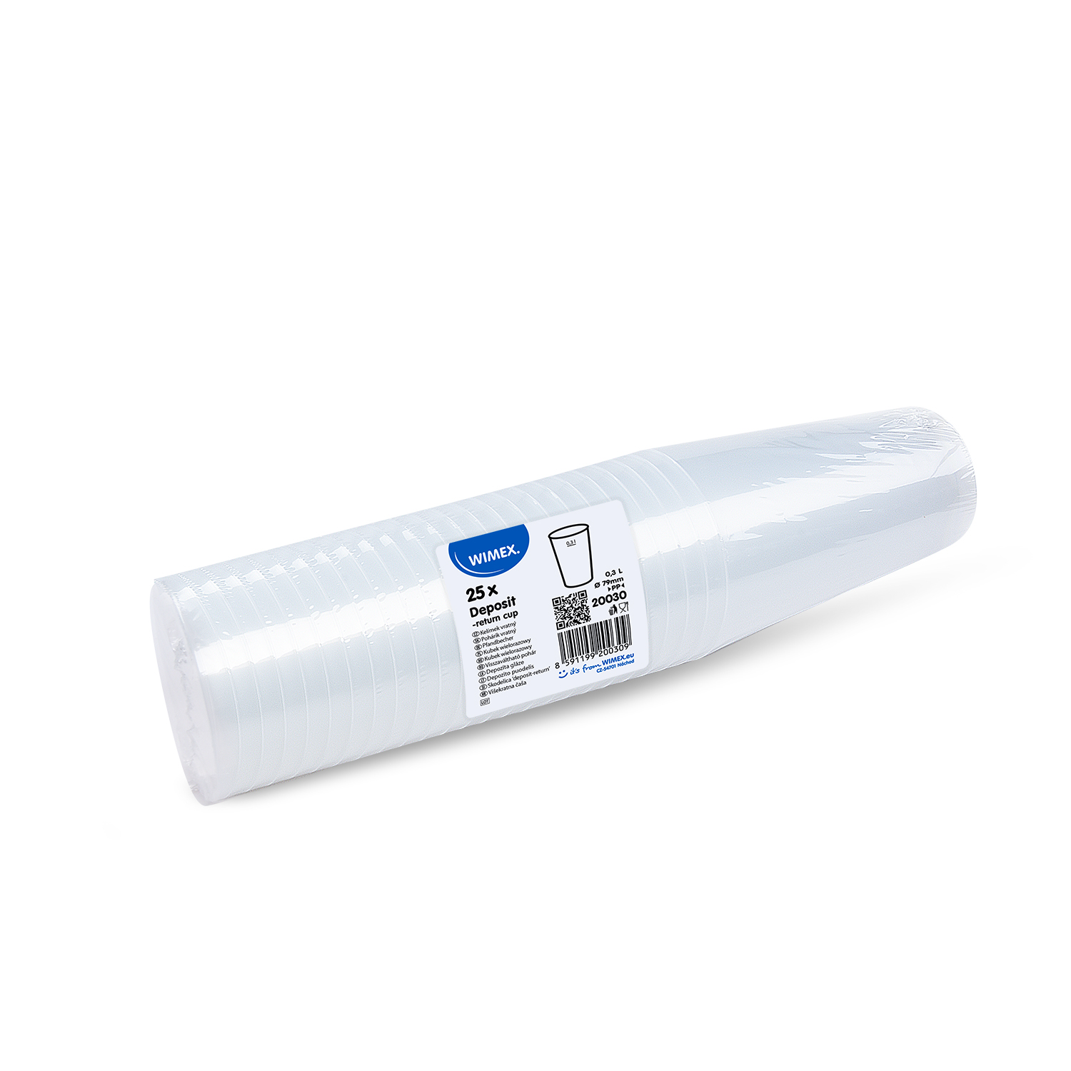 Pfandbecher (PP) 79mm 0,3L - 25 Stück