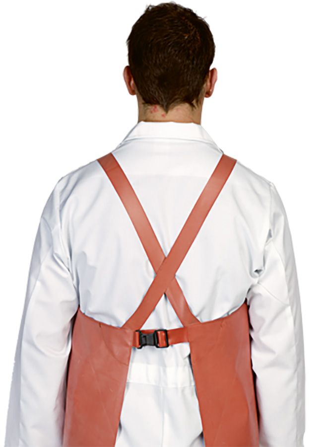 Arbeitsschürze ANTICID, braun - Grösse 95 × 120 cm