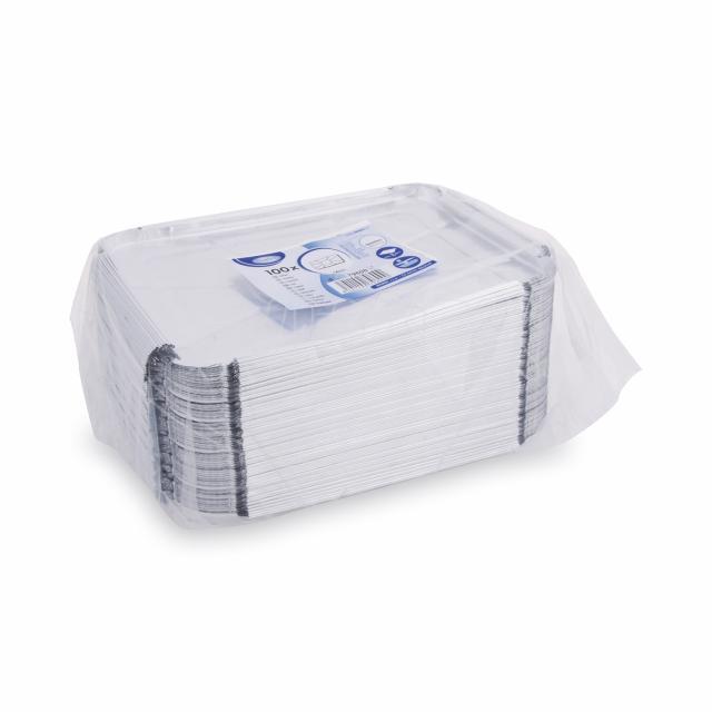Deckel (ALU) für Menü-Schale 227 x 177 mm - 100 Stück