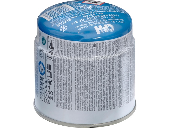 Stechgaskartusche Butan 190g mit Sicherheitsventil