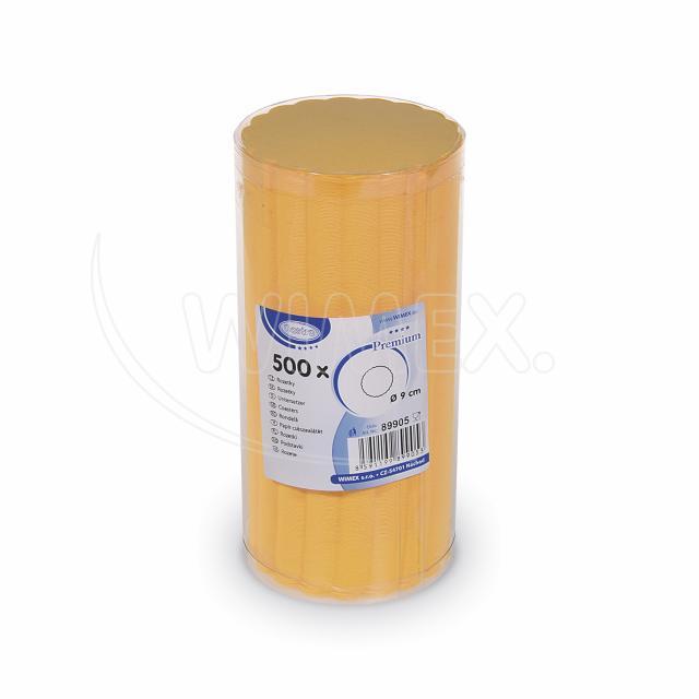 Untersetzer (PAP-Airlaid) PREMIUM gelb 9cm - 500 Stück