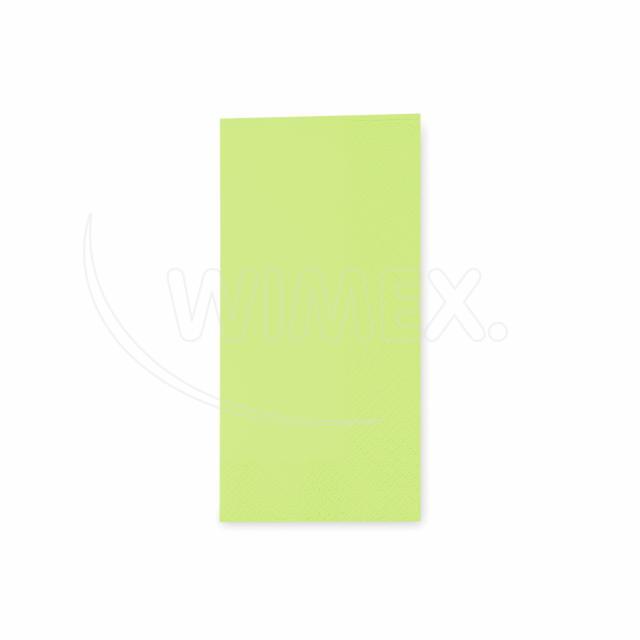 Serviette 1,8 Falz 3-lagig gelbgrün 33 x 33 cm - 250 Stück