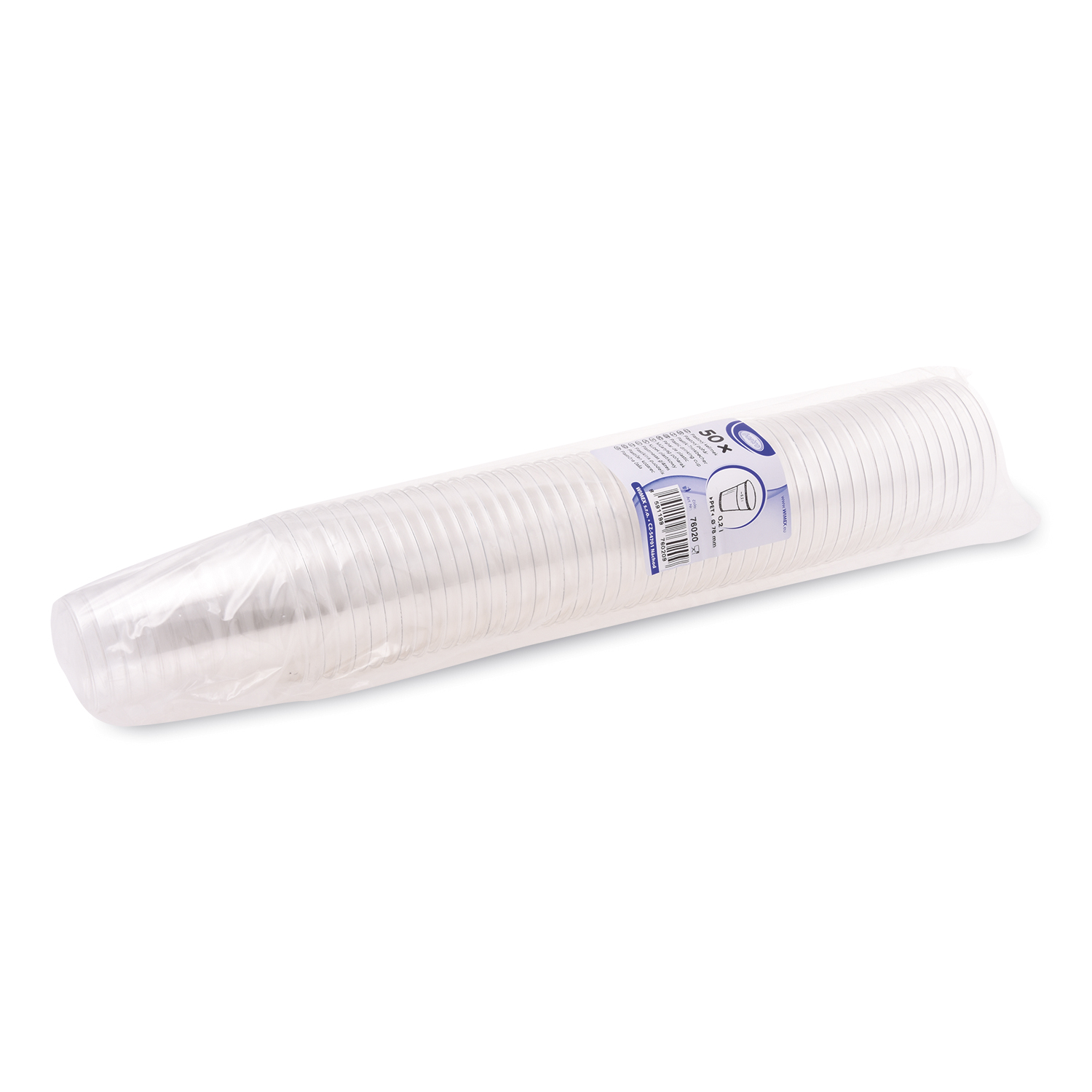 Becher (PET) glasklar 78mm 0,2L - 50 Stück