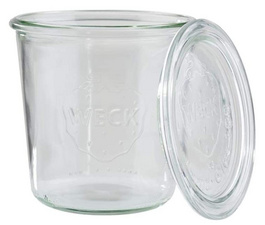 APS Weck-Glas mit Deckel, Sturz-Form, 290 ml, 6er Set