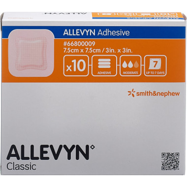ALLEVYN ADHESIVE Wundverband 7.5x7.5cm