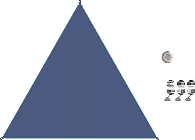 Bent Sonnensegel Zip-Canvas dunkelblau/RV hellblau