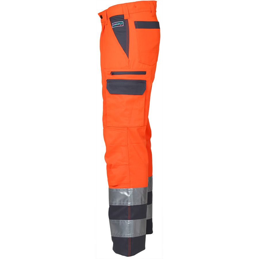 Warnschutz-Bundhose SICURELAST REFLEX, leuchtorange/grau