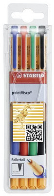 pointVisco Gelschreiber 0.5mm 4 Farben ass. STABILO 1099/4