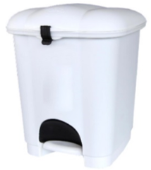 Treteimer weiss "CAROLINA" - 6 Liter