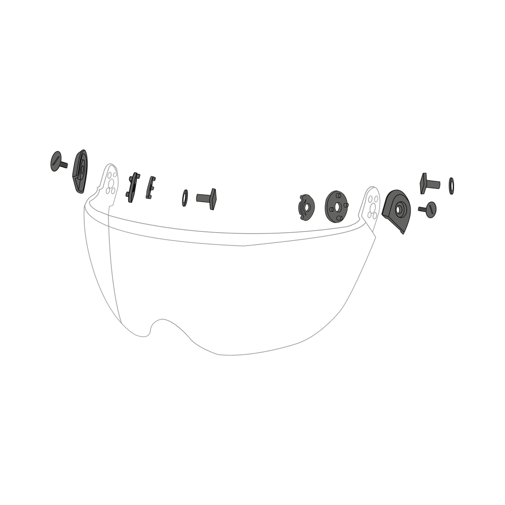 Theia Schrauben für Helmvisier