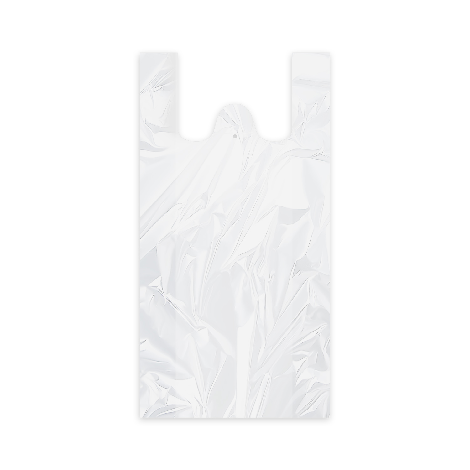Hemdchen-Tragetasche (HDPE) weiß 24+11 x 44 cm 4kg - 100 Stück