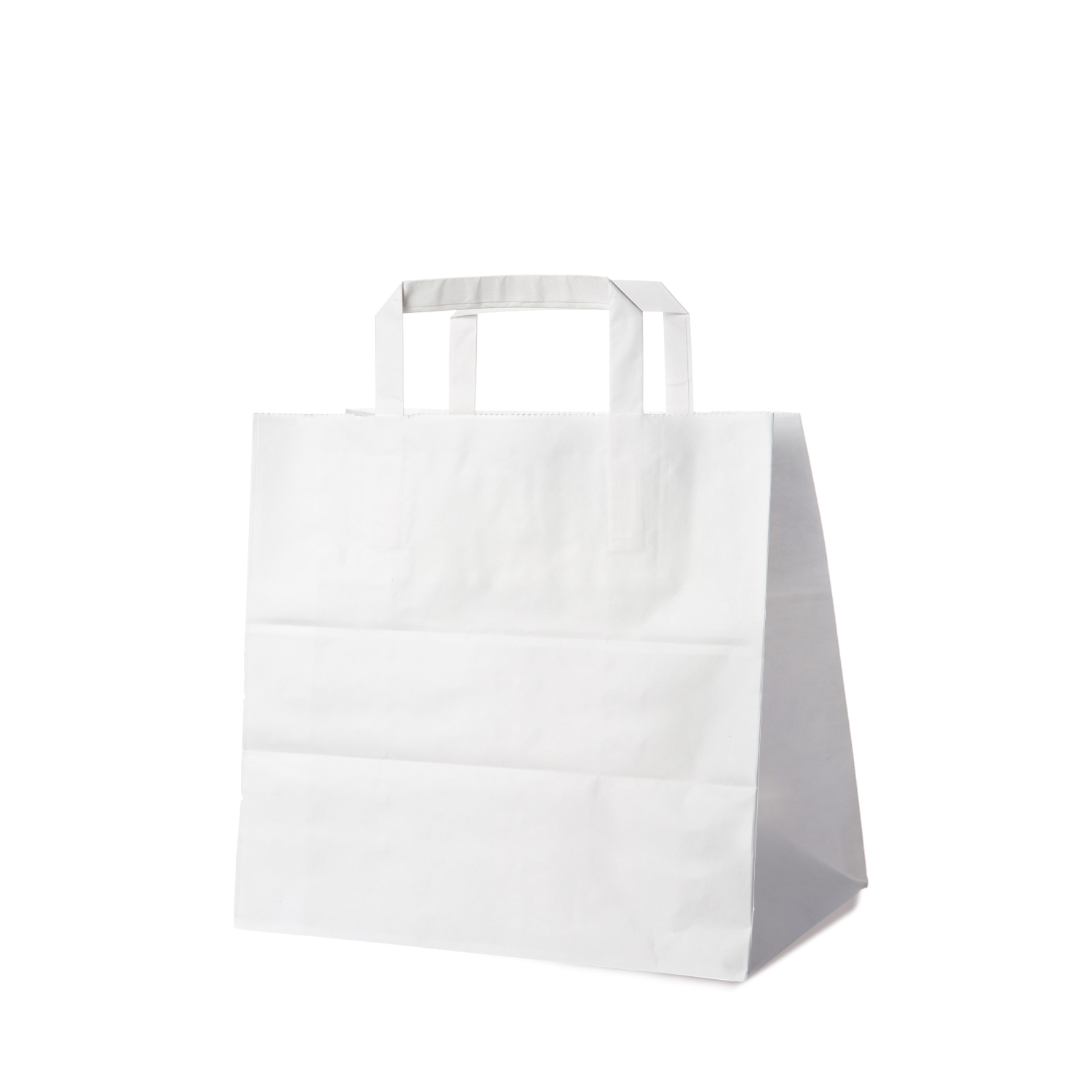 Papiertragetasche weiß 26+17 x 25 cm - 250 Stück