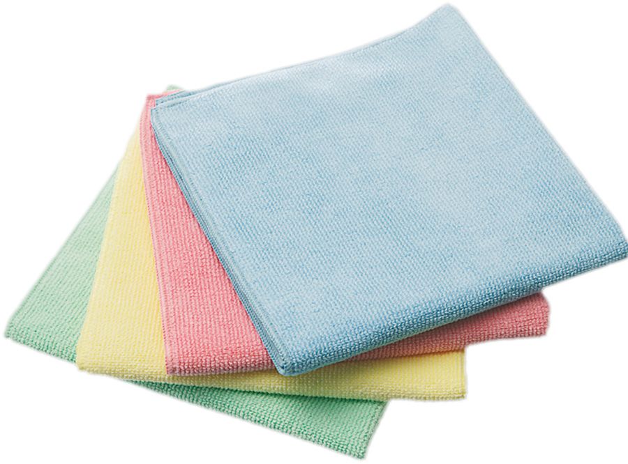 Mikrofasertücher VILEDA MICROTUFF PLUS, 38 x 38 cm, rot