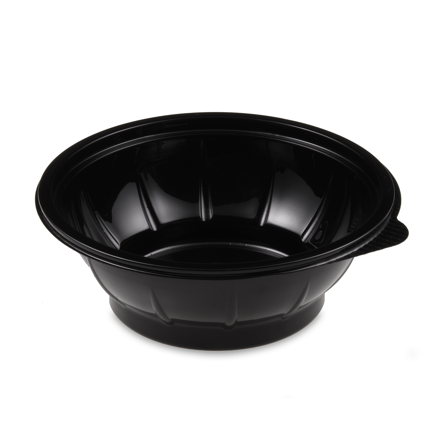 Salatschale (rPET) schwarz 176mm 600ml - 50 Stück