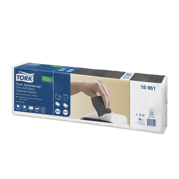 TORK-18961 Xpressnap Extra Soft Schwarze Spenderserviette - N4