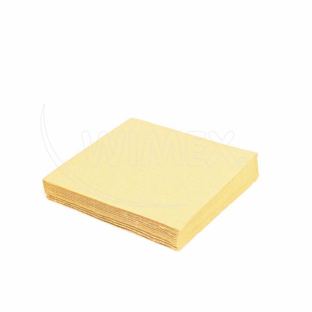 Serviette aus Papier FSC Mix 40 x 40 cm Champagner für Buffet und Service, Packung mit 250 Stück