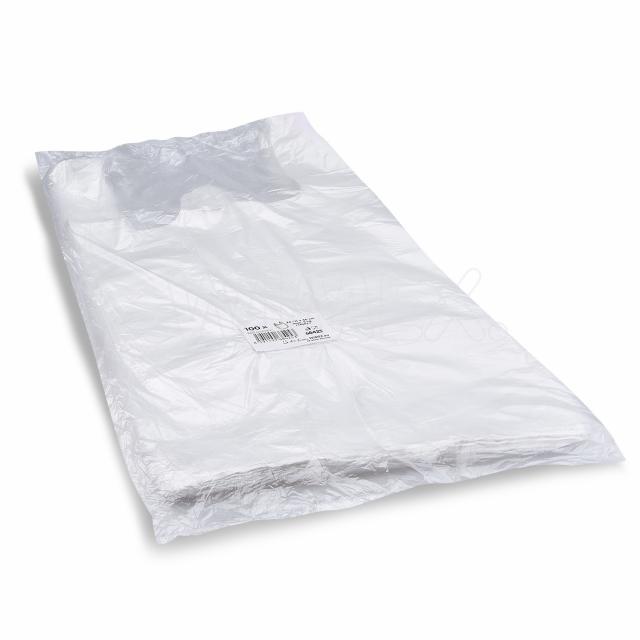 Hemdchen-Tragetasche (HDPE) extra-stark weiß 24+11 x 46 cm 5kg - 100 Stück