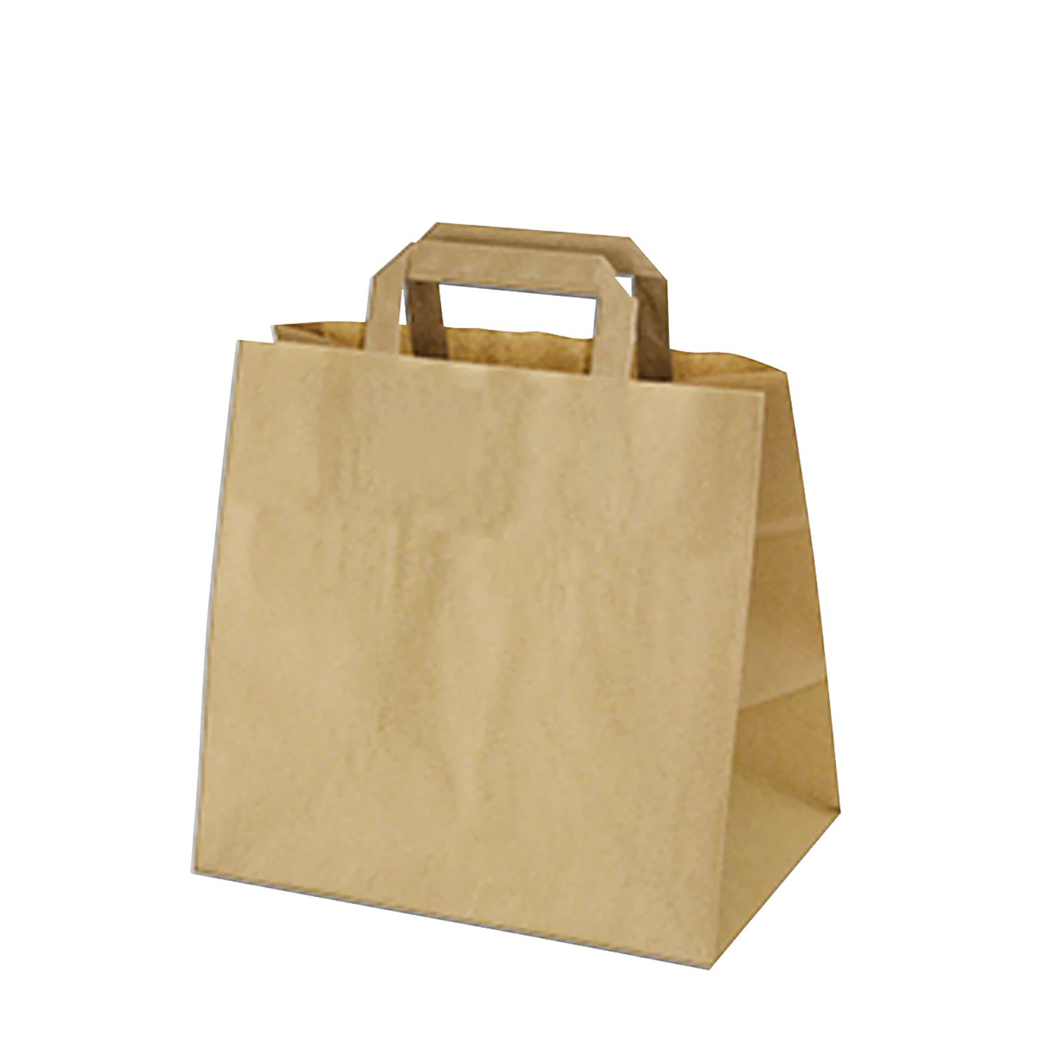 50 Papiertragetaschen 32+21 x 27 cm braun