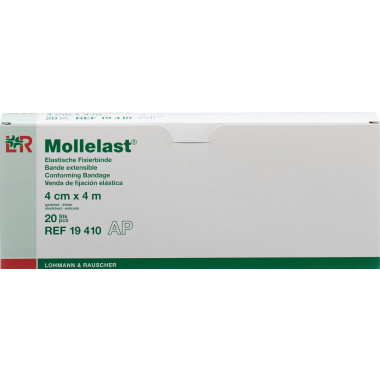 MOLLELAST Elast Fixierb 4cmx4m weiss 20