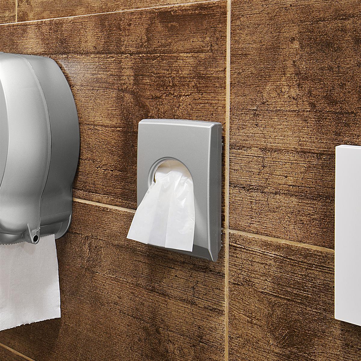 Hygiene-Beutel HDPE weiss 8+6 x 25 cm, Packung à 30 Stück