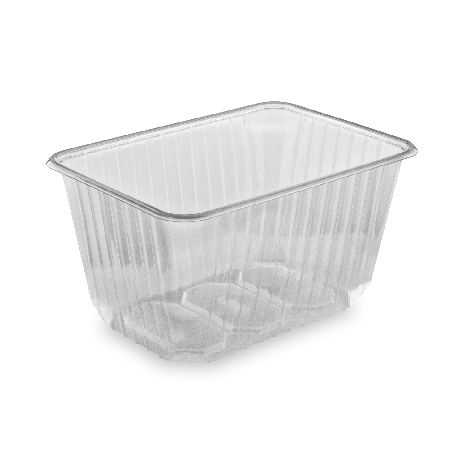 Rechteckschale (PP) klar 186 x 133 mm 1500ml - 50 Stück