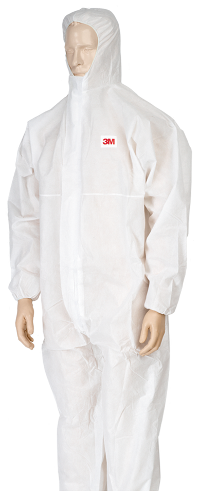 3M Schutzanzug 4515 Kat III Typ 5/6 mit Kapuze XL Weiss