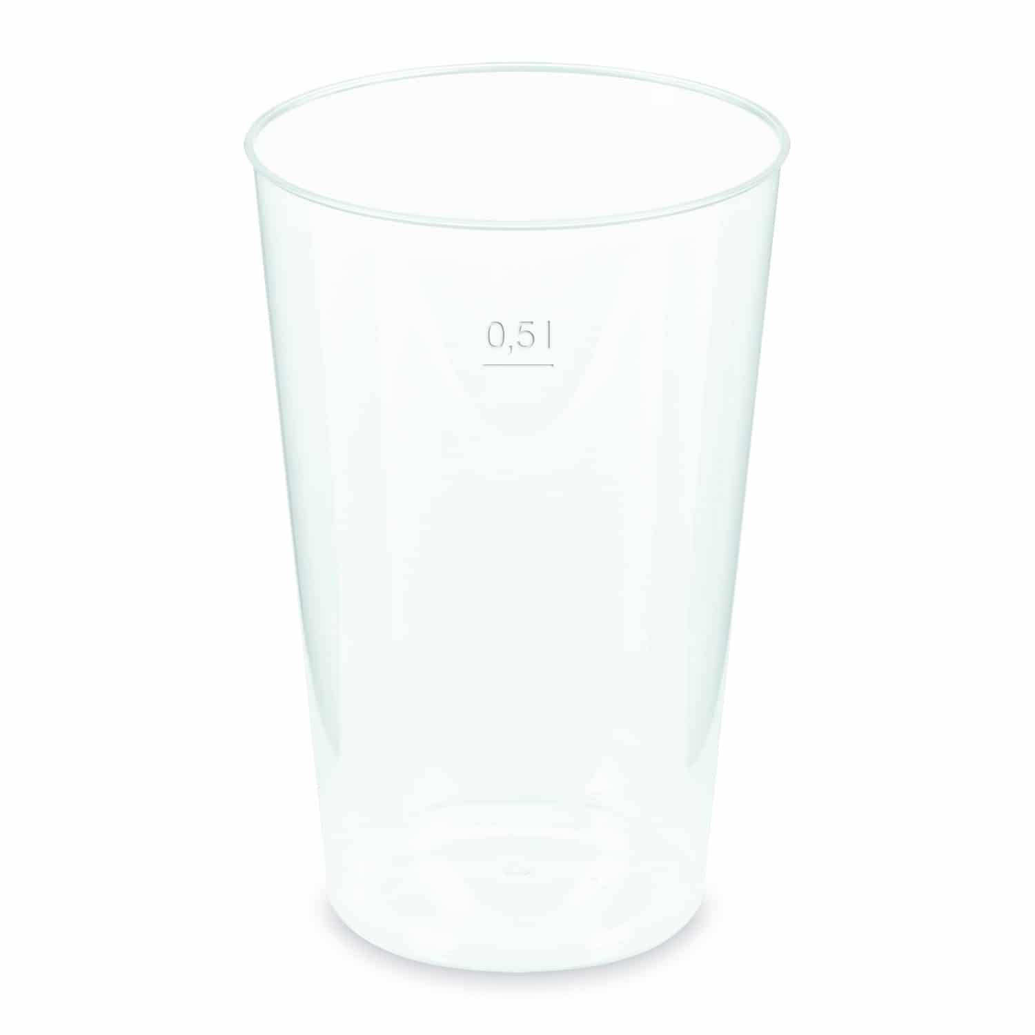 Pfandbecher (PP) extra-stark 93mm 0,5L - 12 Stück
