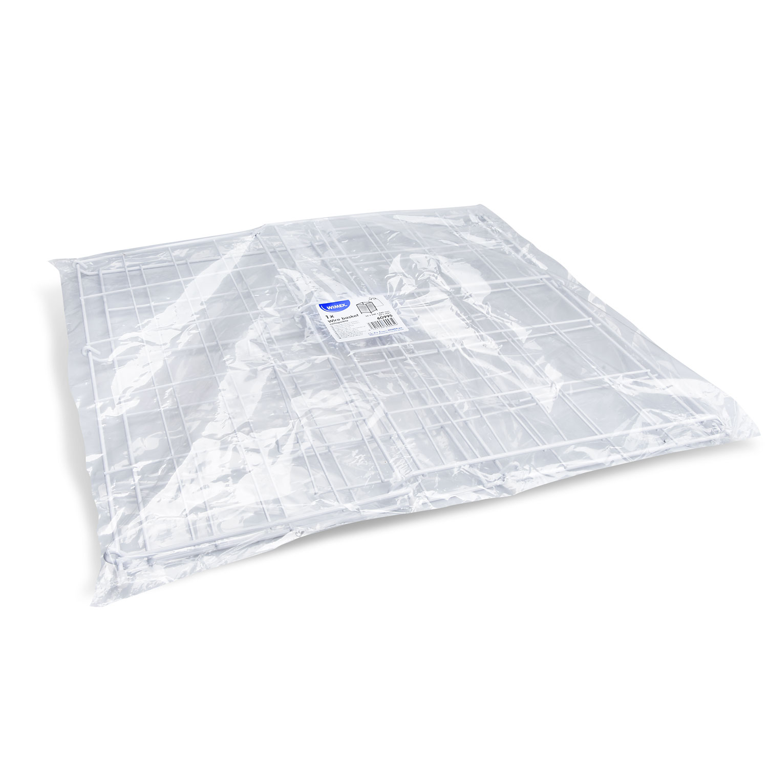 Papierkorb aus Metall faltbar weiß 60L - 1 Stück