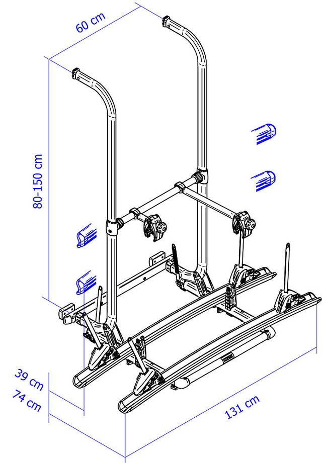 Thule Elite G2 HH Fahrradträger für Hymer Reisemobile