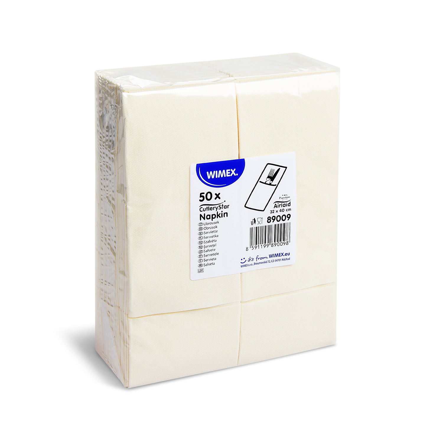 Serviette CutleryStar PREMIUM champagner 32 x 40 cm - 50 Stück