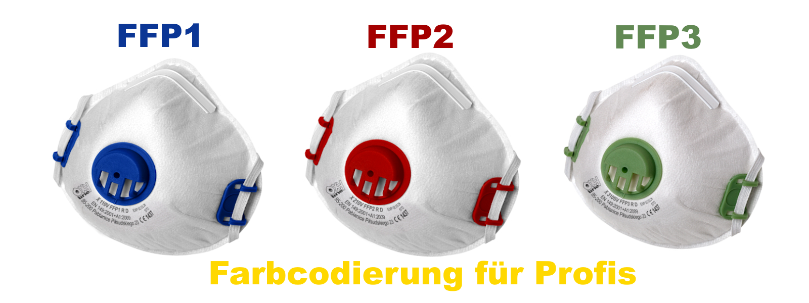 60 OxyLine Atemschutzmasken FFP2 X210 RD mit Ausatemventil