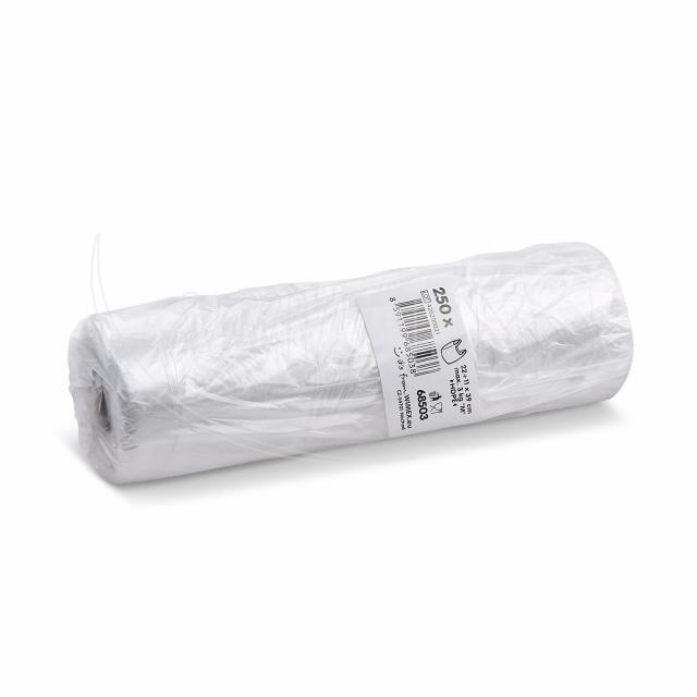 Knotenbeutel (HDPE) gerollt transparent 3kg - 250 Stück