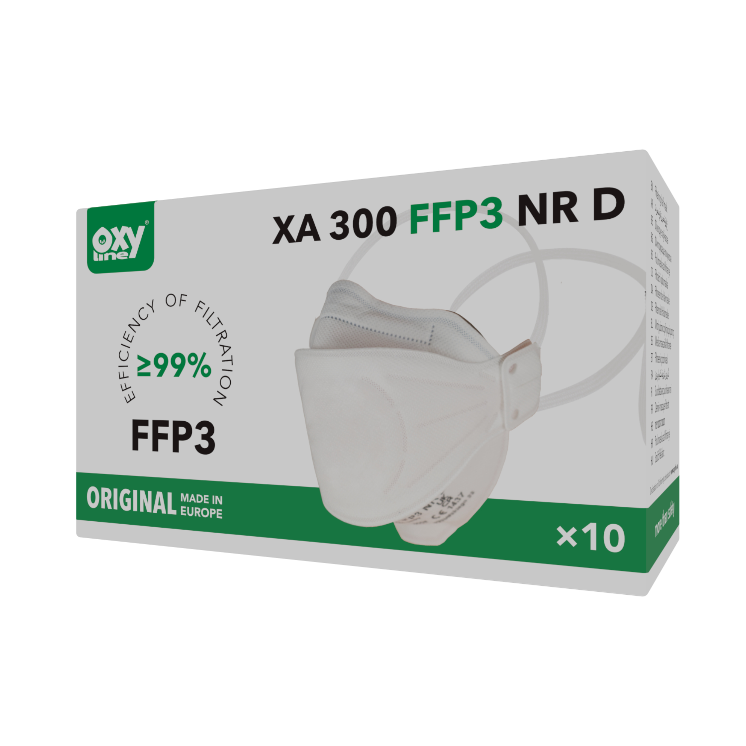 10 x Faltmaske Aurora FFP3 300 NR D faltbar  - 10 Masken