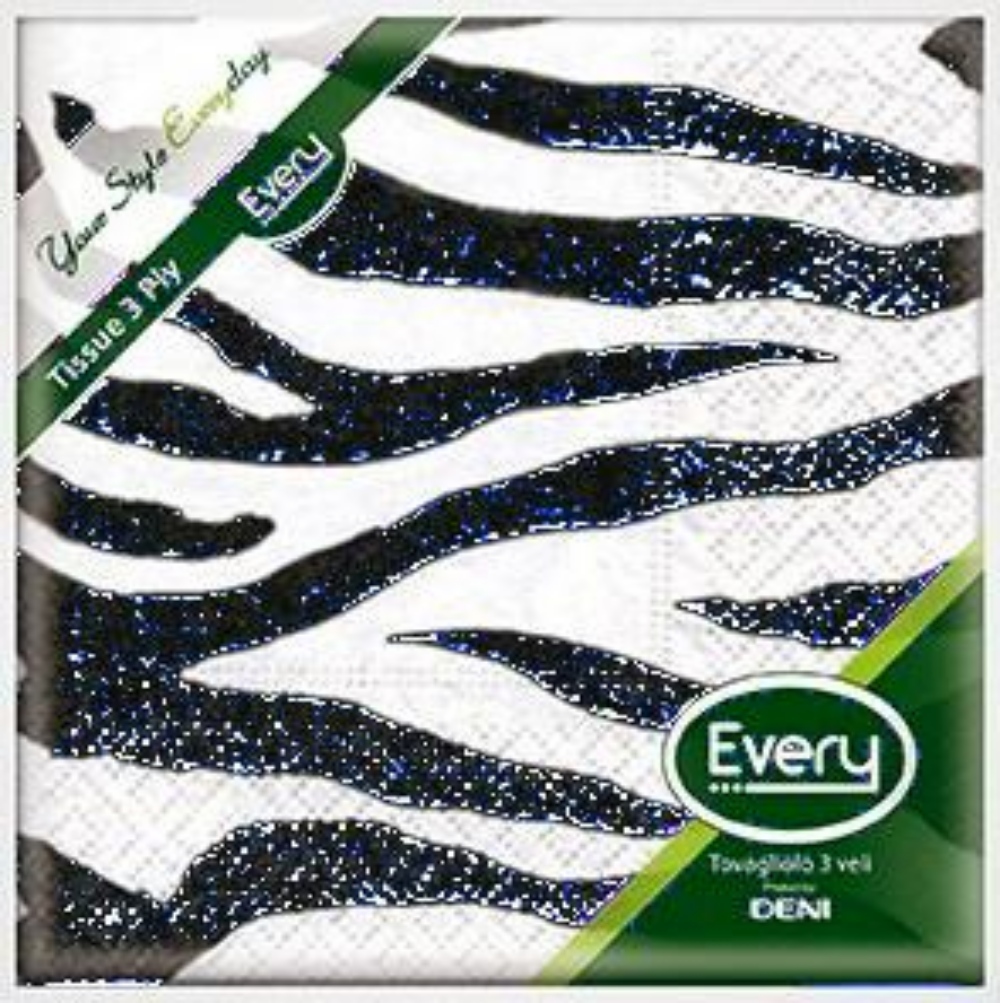 Servietten Zellstoff "Zebra" Deni Every 320 Stück