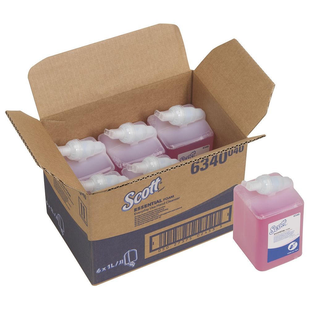 6x SCOTT® 6340 ESSENTIAL Schaumseife 1 Karton