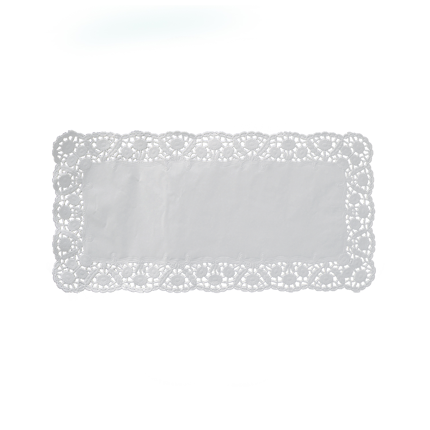 Deko-Tortenspitze PAP eckig weiss 34 x 26 cm, Packung mit 100 Stück