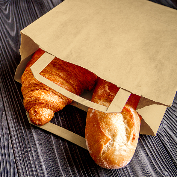 Papiertragetasche braun 26+17 x 25 cm - 250 Stück