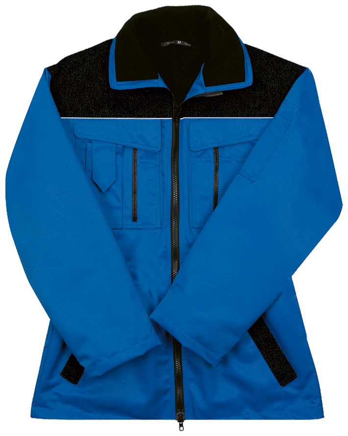 Arbeitsjacke lang TREKKER, blau/schwarz
