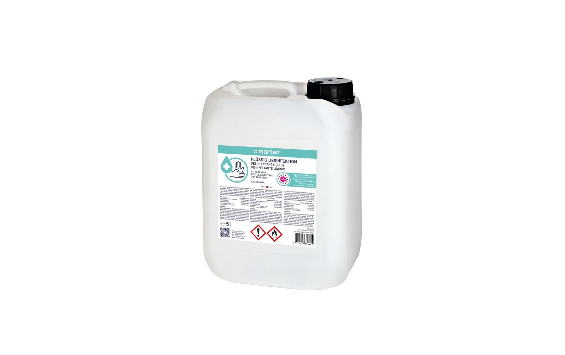 Desinfektionsmittel 5lt Flüssig, mit Aloe-Vera MARTEC 33085