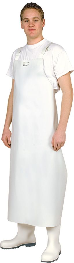 Arbeitsschürze ANTICID, weiss - Grösse 95 × 120 cm