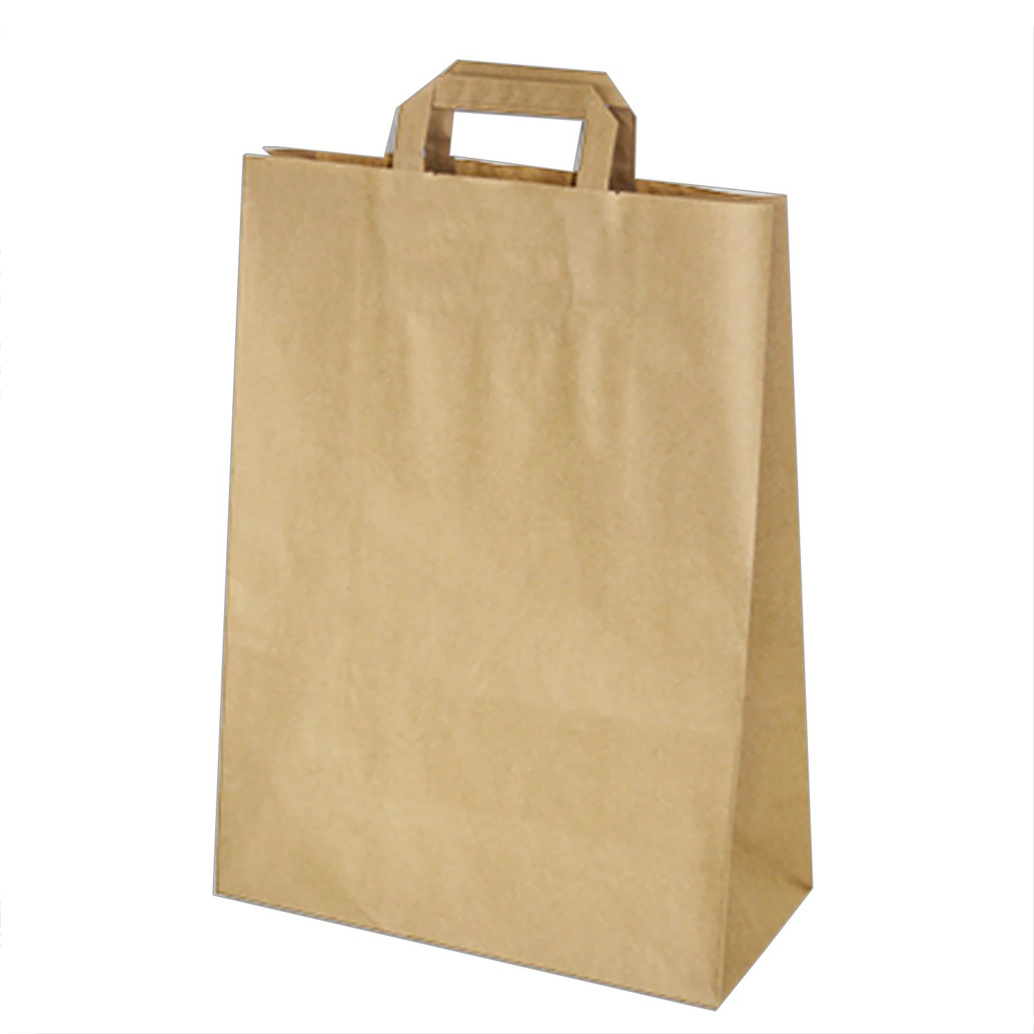 50 Papiertragetaschen 32+15 x 43 cm braun