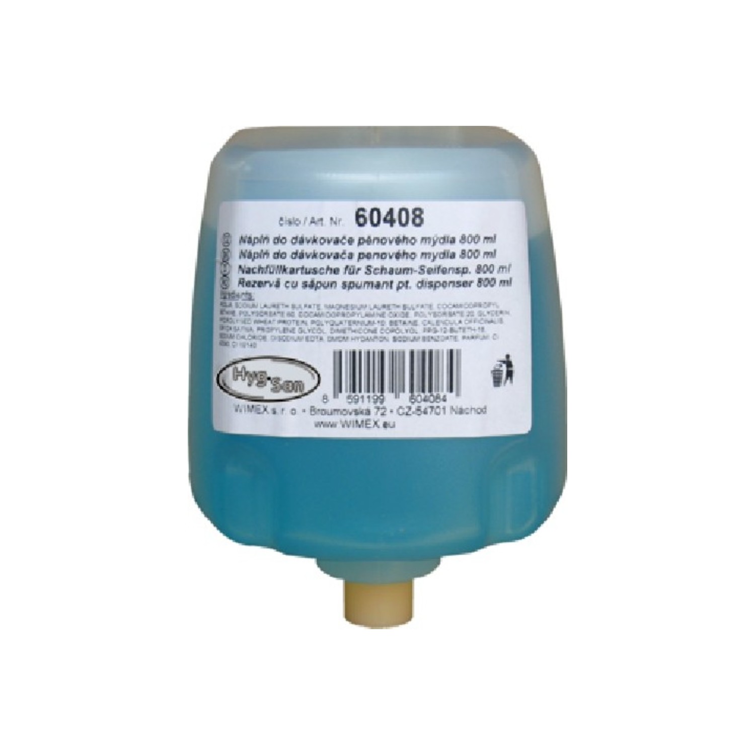 Nachfüllkartusche 800ml für Schaum-Seifenspender - 1 Stück